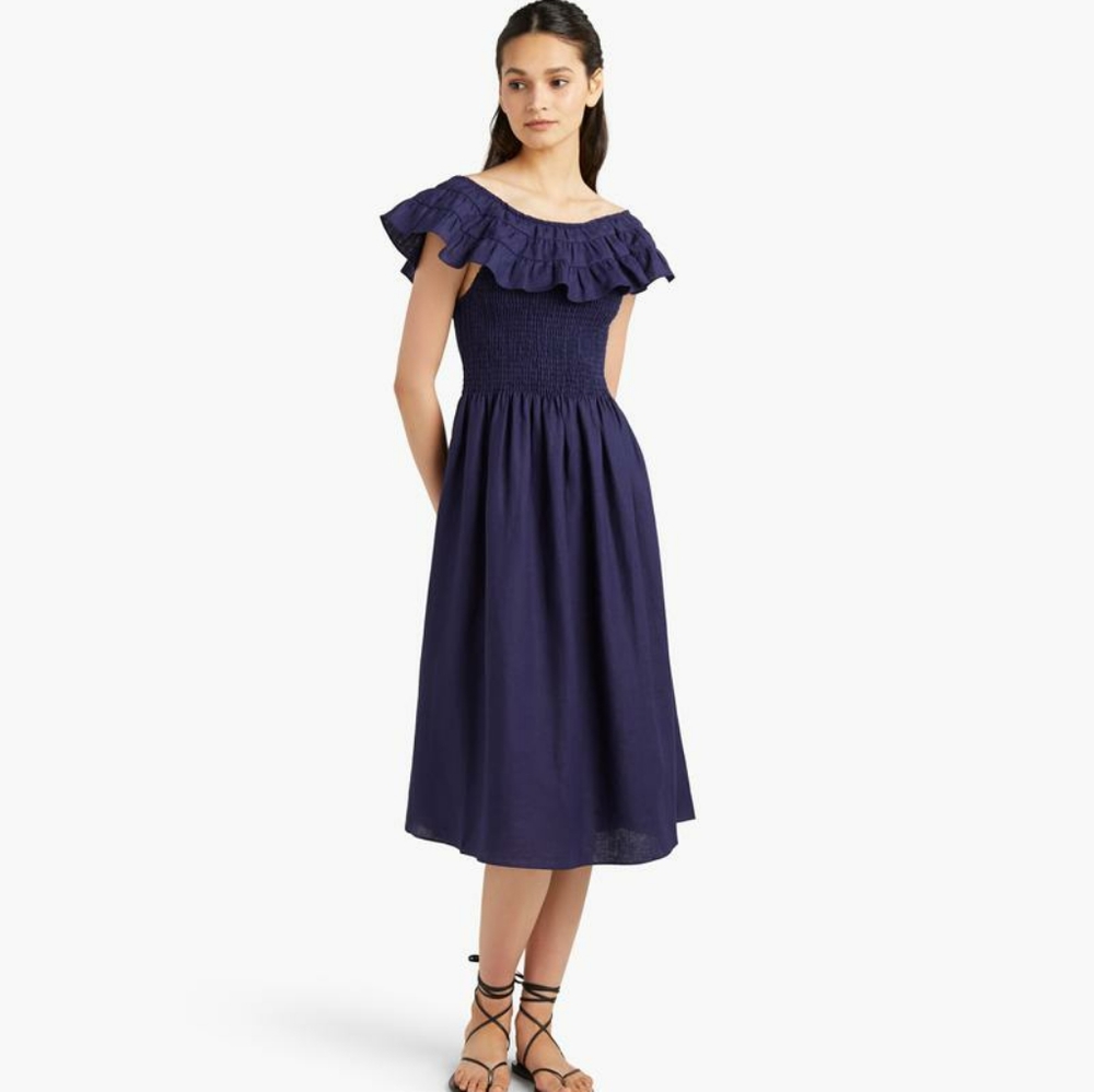 Hill house home navy XS Akilah dress